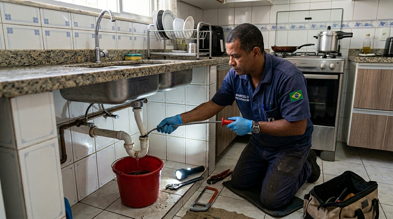 Limpeza de Canos com Equipamento no Bom Clima, Guarulhos‑SP