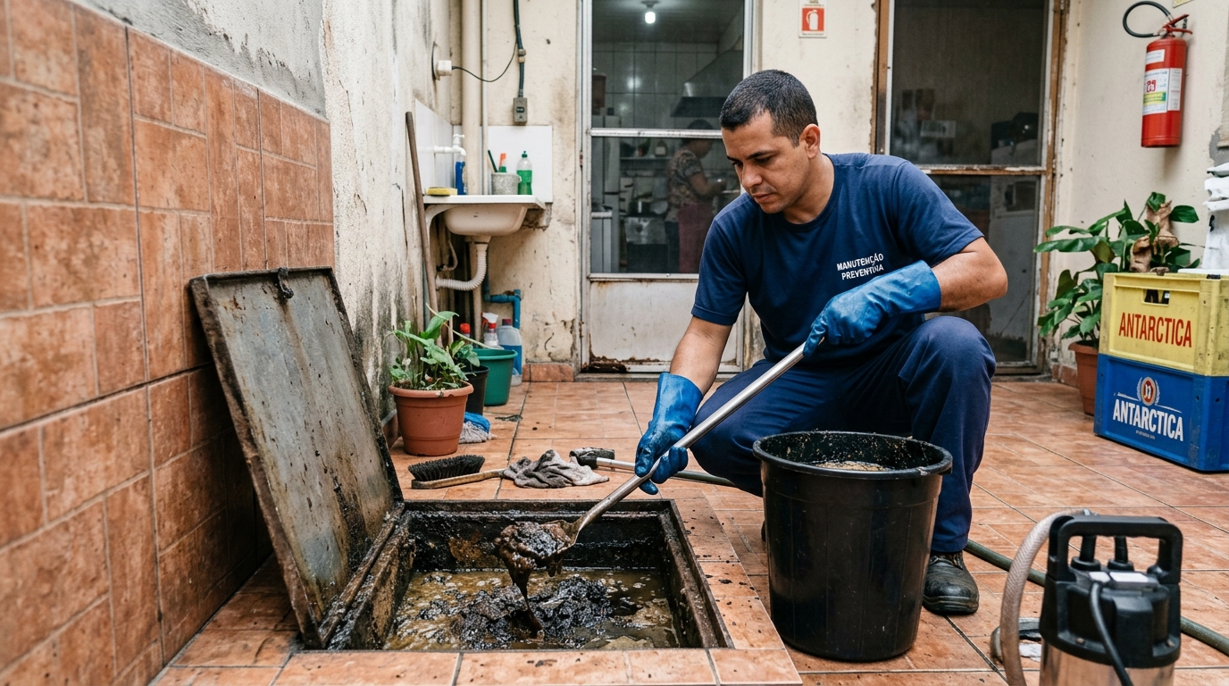 Remoção de Gordura Acumulada no CECAP, Guarulhos‑SP